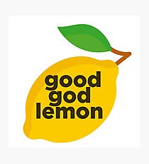 Good God Lemon Sticker & T-Shirt - Gift For TV Lover Photographic Print