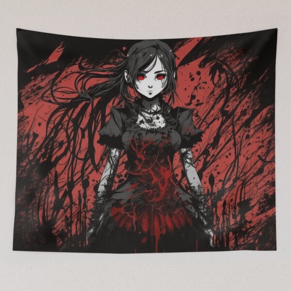 Item preview, Demon Anime Goth Girl designed and sold by Nightarcade.