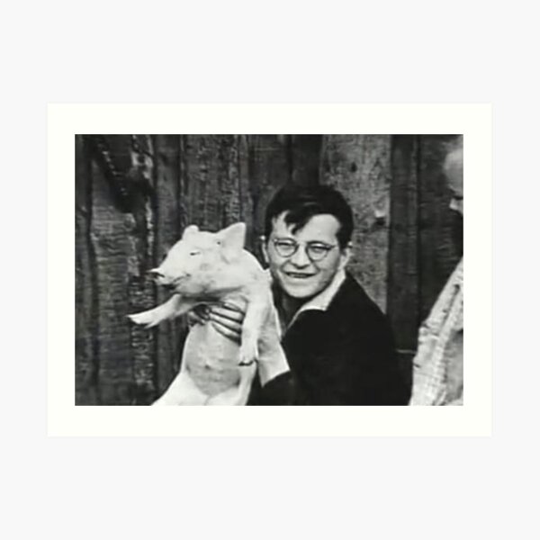 shostakovich funny pig Art Print