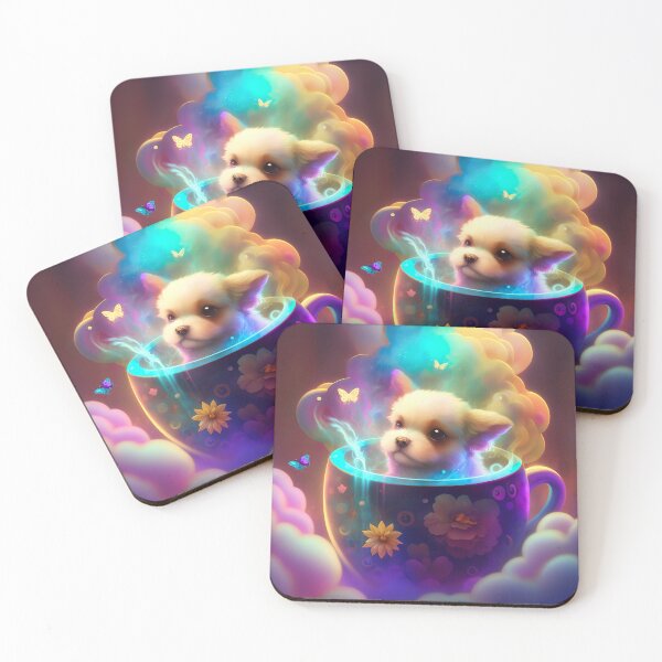 Item preview, Galaxy puppy latte designed and sold by MANGA Crusade.
