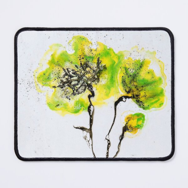 Item preview, Flower magic green - encaustic painting designed and sold by Julia Chruschew.