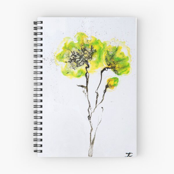 Item preview, Flor mágica verde - pintura encáustica designed and sold by Julia Chruschew.