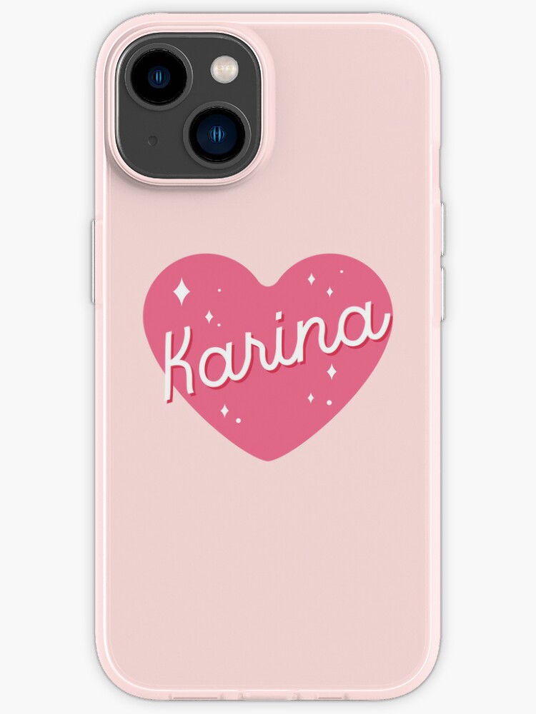 AESPA Karina name heart MY text typography | Morcaworks | iPhone Case