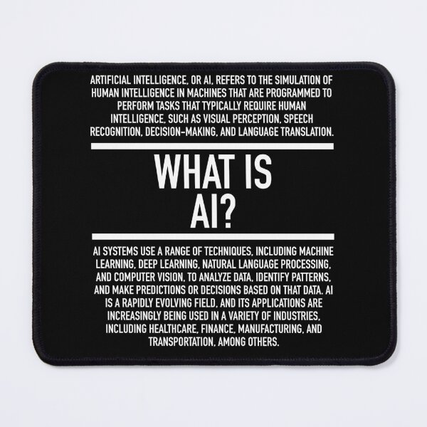 Item preview, AI Defined - Machine Learning Data Science - Artificial Intelligence Python Geek Definition designed and sold by HiddenVerb.