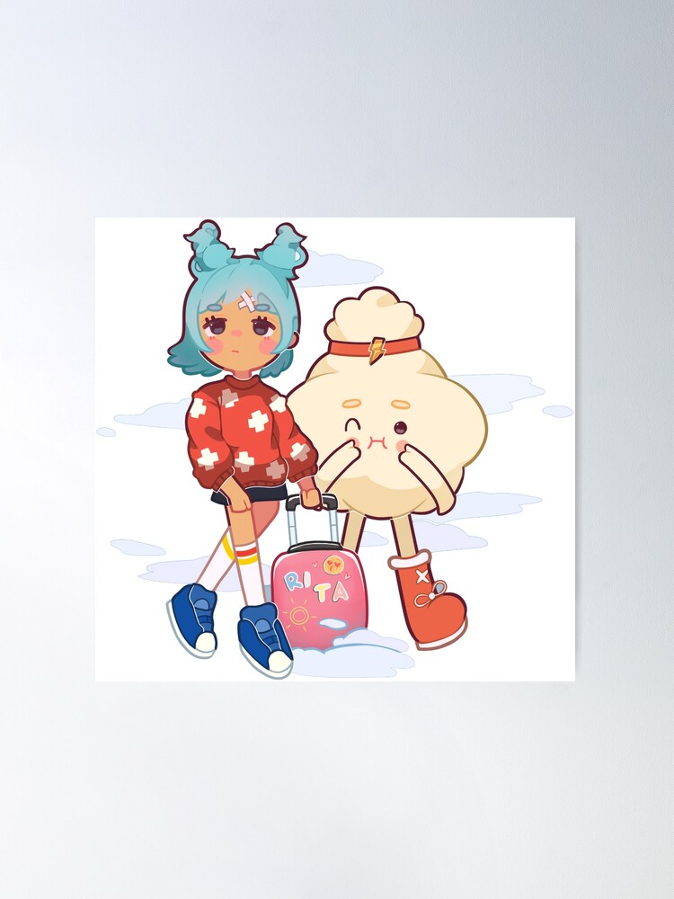 toca boca and gacha life Art Board Print for Sale by kader011