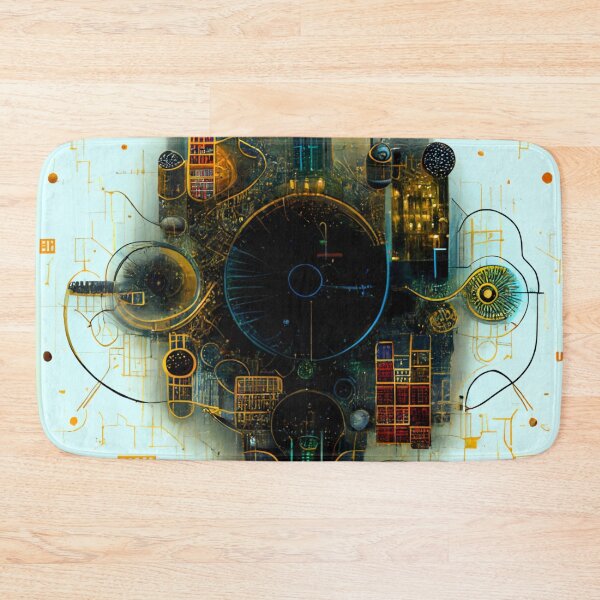 Item preview, intergalactic metropolis cyberpunk gaget designed and sold by artfullyprompt.