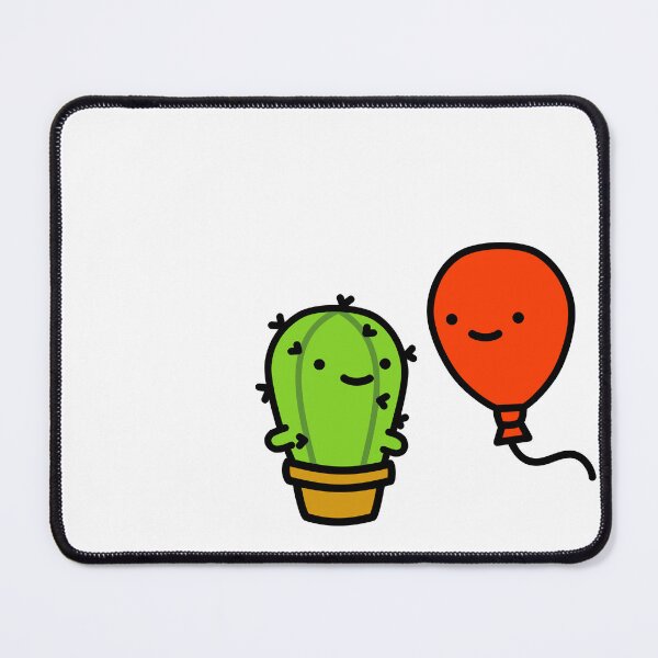 Item preview, Cactus and Balloon Friends funny cactus designed and sold by RiciPaneto.