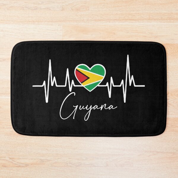 Item preview, Flag of Guyana Heartbeat - My heart is in Guyana, Love Guyana designed and sold by Fun-World.