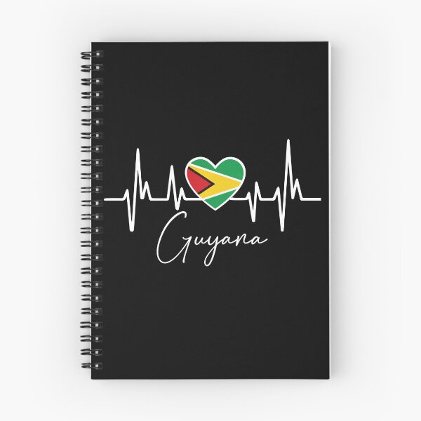 Item preview, Flag of Guyana Heartbeat - My heart is in Guyana, Love Guyana designed and sold by Fun-World.