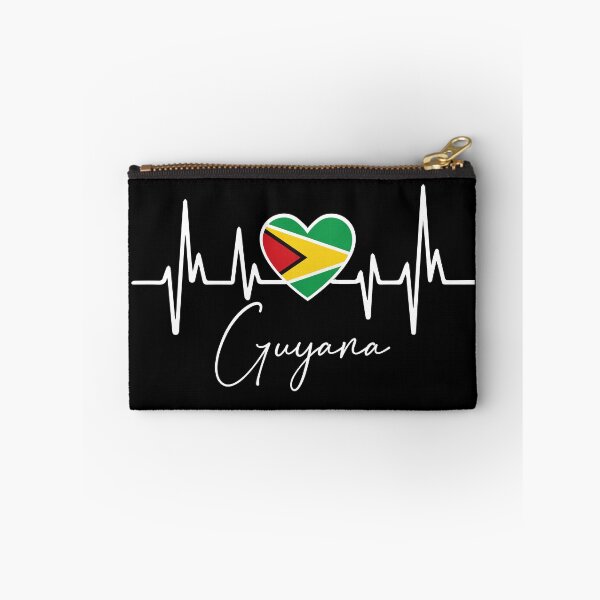 Item preview, Flag of Guyana Heartbeat - My heart is in Guyana, Love Guyana designed and sold by Fun-World.