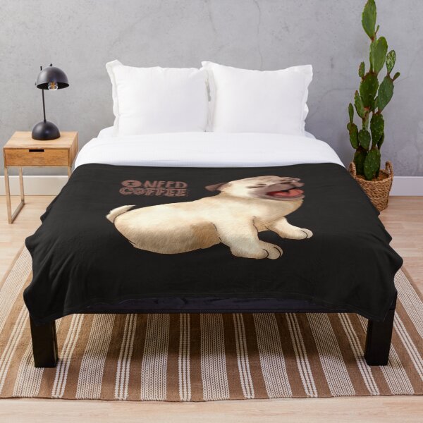 Artikelvorschau, Mops braucht einen Kaffee entworfen und verkauft von Trendytstore.