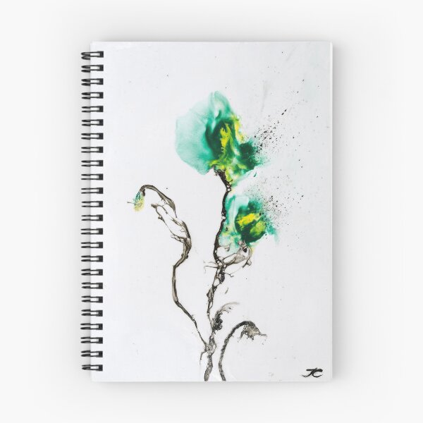Item preview, Flower magic turquoise - encaustic painting designed and sold by Julia Chruschew.