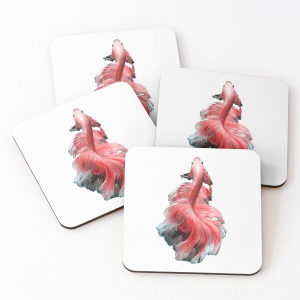 Item preview, betta fish, pink betta sticker, fish sticker designed and sold by Cici-Chan.