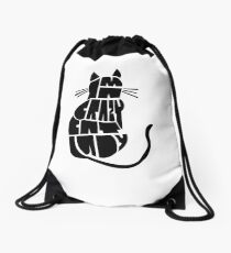 Crazy Cat Lady Drawstring Bag