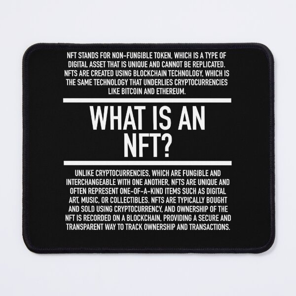 Item preview, NFT Defined - Non Fungible Token - Cryptocurrency Blockchain designed and sold by HiddenVerb.
