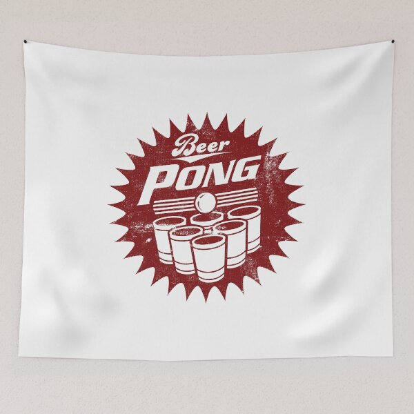 Item preview, 6 CUP BEERPONG LOGO 1950, 1960 STYLE USED LOOK, BY SUBGIRL designed and sold by SUBGIRL.