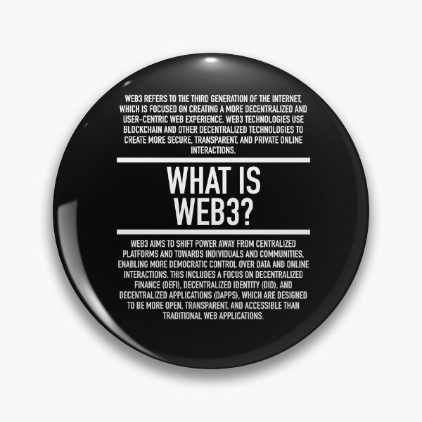 Item preview, Web 3 Defined - Non Fungible Token - NFT - Cryptocurrency Blockchain designed and sold by HiddenVerb.