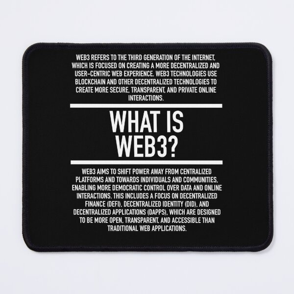 Item preview, Web 3 Defined - Non Fungible Token - NFT - Cryptocurrency Blockchain designed and sold by HiddenVerb.