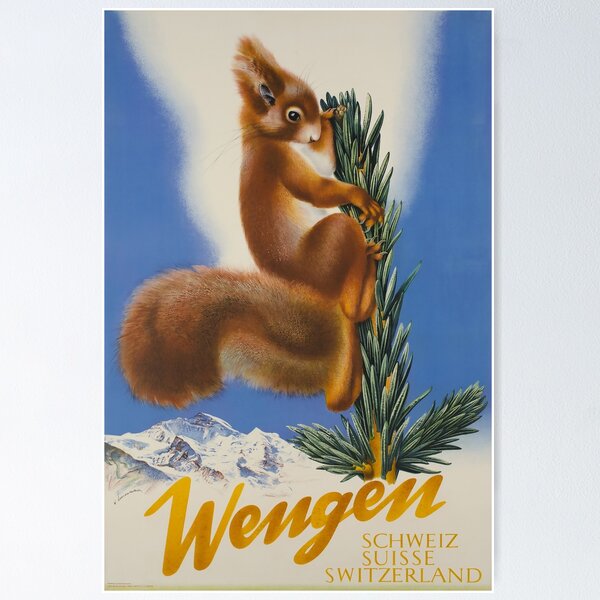 Item preview, Wengen,Switzerland,Ski Poster designed and sold by BokeeLee.