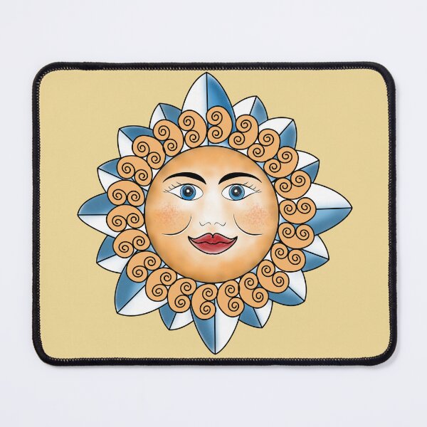 Item preview, Sicilian Sun face designed and sold by PerlaDesignArt.