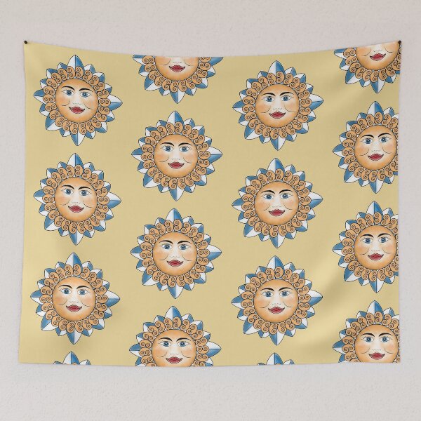 Item preview, Sicilian Sun face designed and sold by PerlaDesignArt.