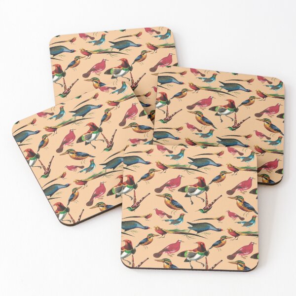 Item preview, Vintage birds - Peach designed and sold by CharlieCreates.