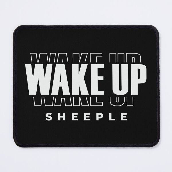 Item preview, Wake Up Sheeple designed and sold by CatsCrew.
