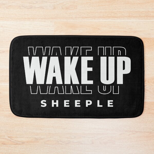 Item preview, Wake Up Sheeple designed and sold by CatsCrew.