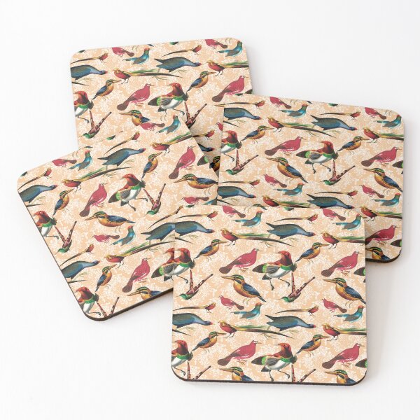 Item preview, Vintage birds and lace - Peach designed and sold by CharlieCreates.