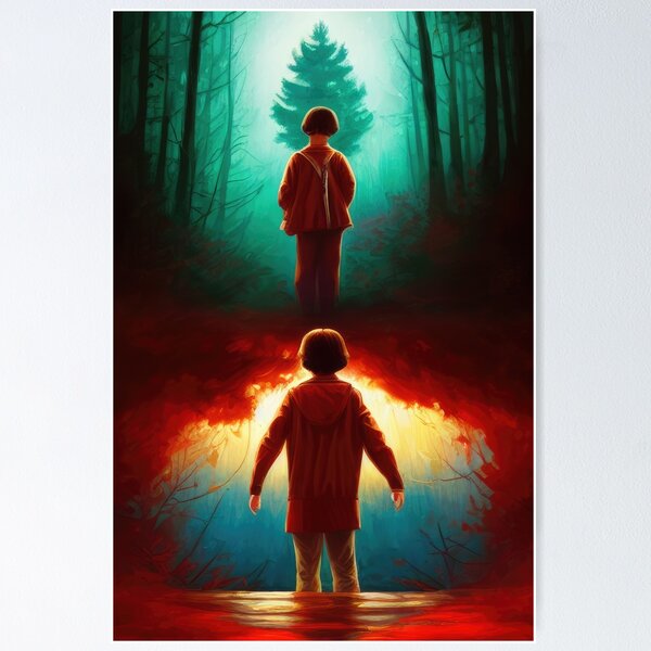 Item preview, The Other Side Beckons: A Stranger Things Inspired Painting of the Mind Flayer and the Upside Down designed and sold by gabpod.