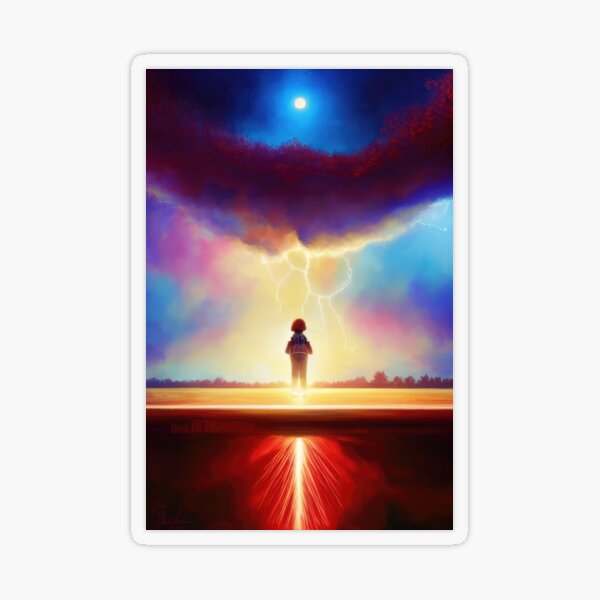 Item preview, The Other Side Beckons: A Stranger Things Inspired Painting of the Mind Flayer and the Upside Down designed and sold by gabpod.