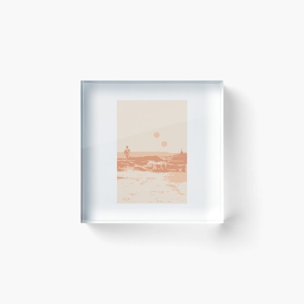 Item preview, Tatooine Minimaliste orange designed and sold by maryvorgane.