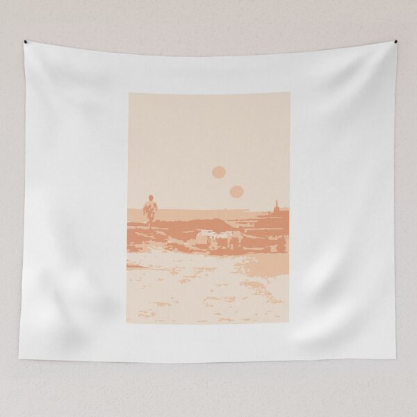 Item preview, Tatooine Minimaliste orange designed and sold by maryvorgane.