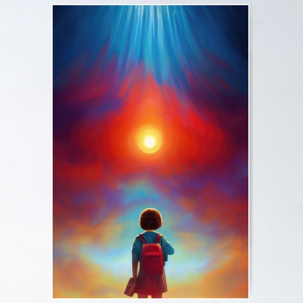 Item preview, The Other Side Beckons: A Stranger Things Inspired Painting of the Mind Flayer and the Upside Down designed and sold by gabpod.