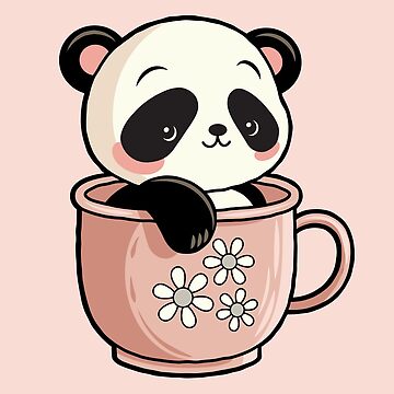 Panda Cup, Cute Glass Panda Teacups, Panda Glass Coffee Cups with Lid