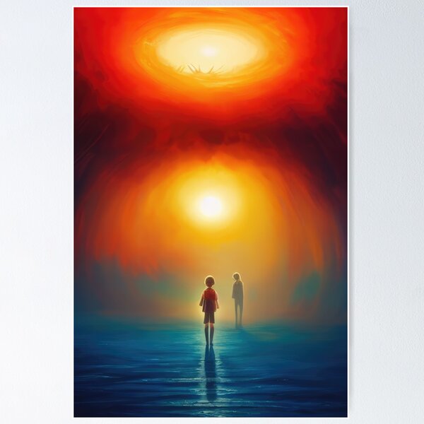 Item preview, The Other Side Beckons: A Stranger Things Inspired Painting of the Mind Flayer and the Upside Down designed and sold by gabpod.