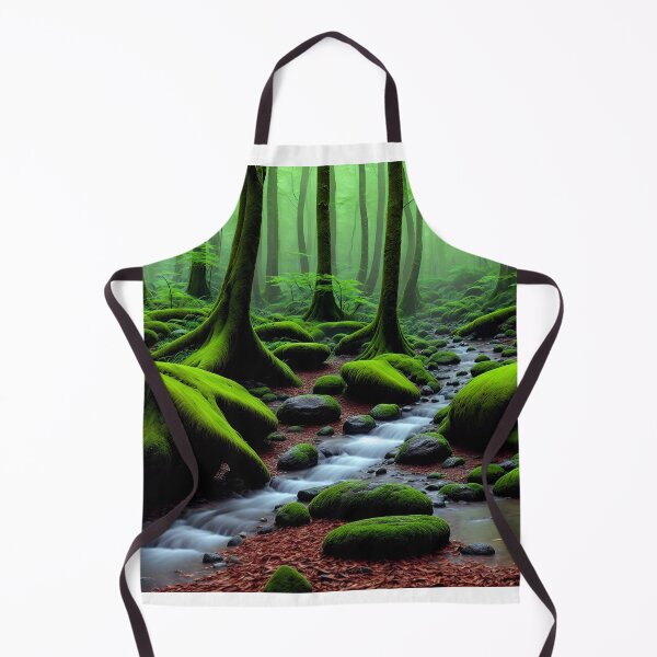 Item preview, A Lush Forest With A Babbling Brook Ai Generated Art designed and sold by AiGens.
