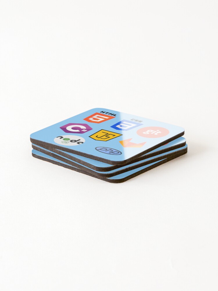 Thumbnail 4 of 5, Coasters (Set of 4), Web Developer Set designed and sold by IdeasForFreedom.