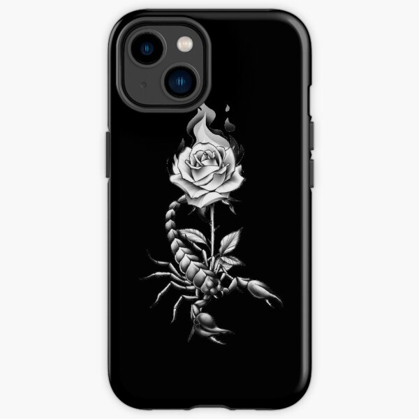 Scorpio with a rose  iPhone Tough Case