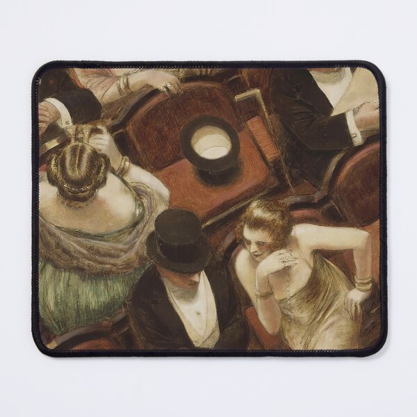 Item preview, A Night at The Theatre | Restored Vintage Oil Painting designed and sold by archerfield.