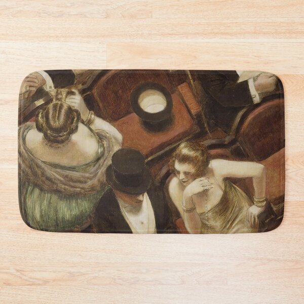 Item preview, A Night at The Theatre | Restored Vintage Oil Painting designed and sold by archerfield.
