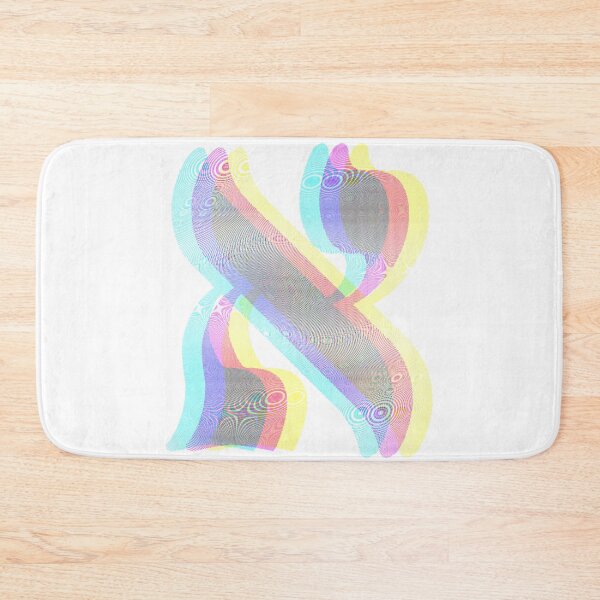 Item preview, Hebrew Typography: Letter Alef RGB Distortion designed and sold by Amber Dove Studio.