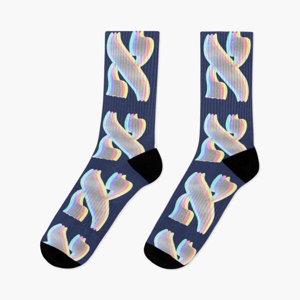 Item preview, Hebrew Typography: Letter Alef RGB Distortion designed and sold by Amber Dove Studio.