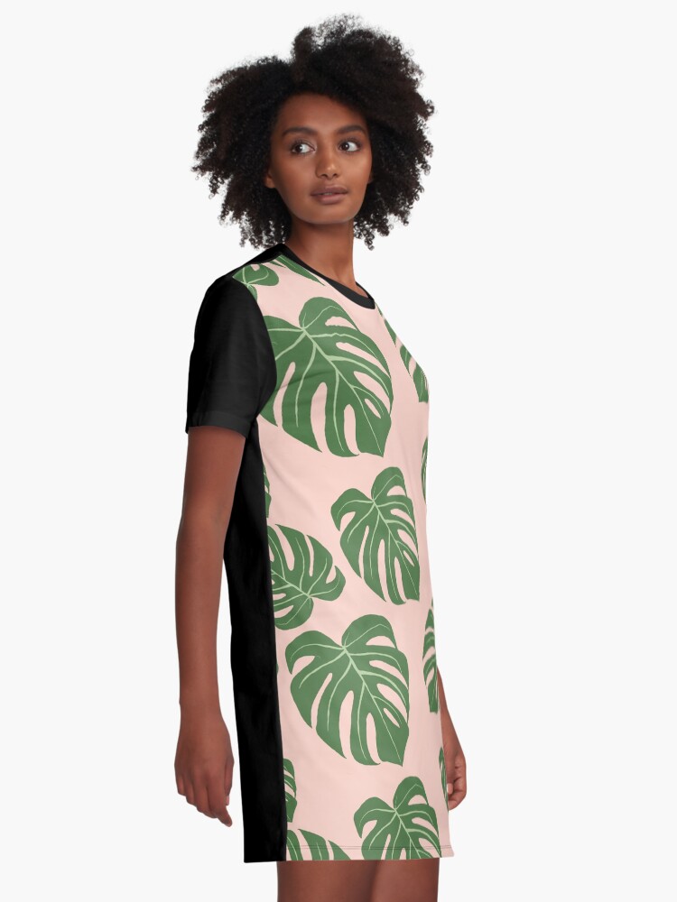 linenfox monstera dress