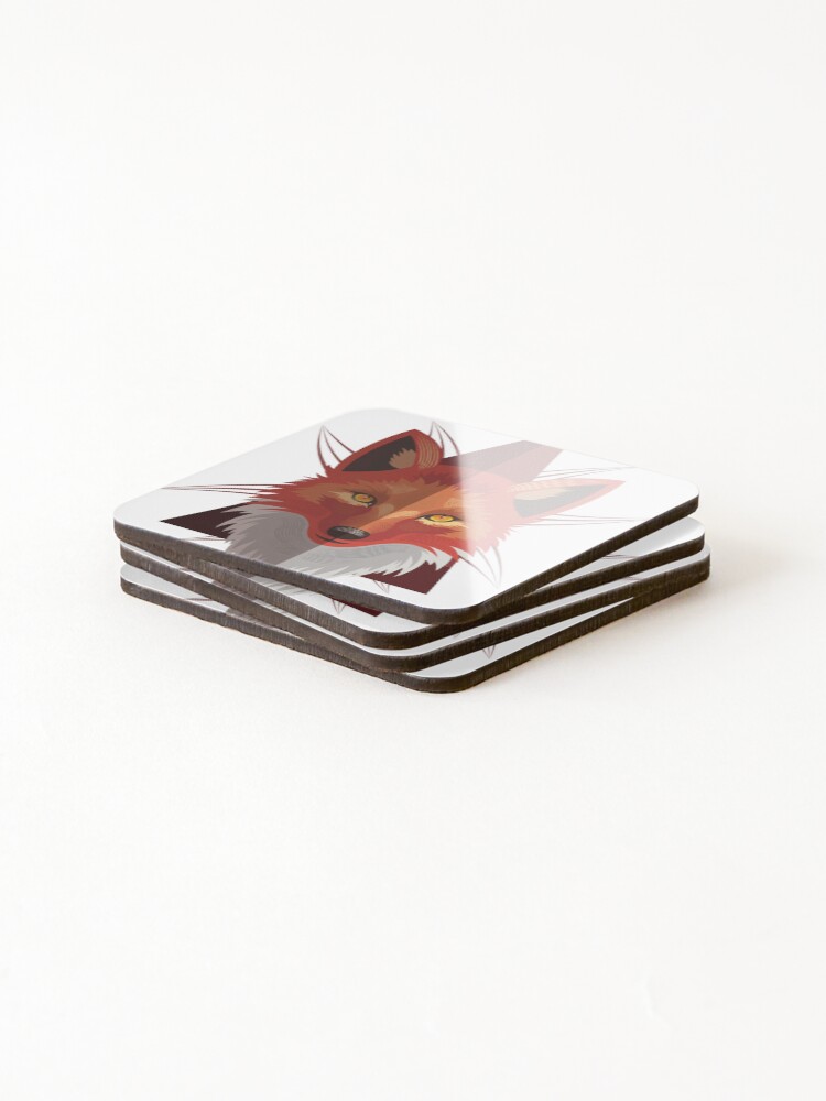 Thumbnail 4 of 5, Coasters (Set of 4), Vector Fox designed and sold by PSDlayoutReady.