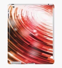 Yellow Black Red Circle on a White Background Abstract Art iPad Case/Skin