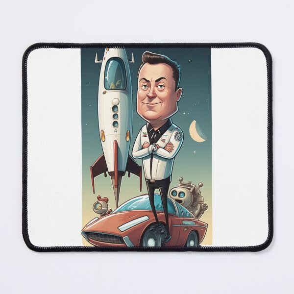 Item preview, Elon Musk and a Rocket designed and sold by Kameeno.