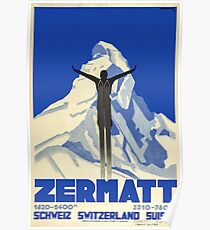 Zermatt, Switzerland,Ski Poster Poster