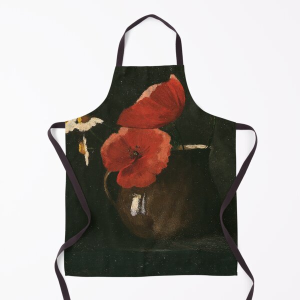 Item preview, Poppies and Daisies | Dark Academia Decor | Vintage Restored Dark Floral Oil Painting of Flowers designed and sold by archerfield.