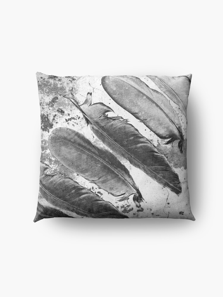 Alternate view of Raven Totem #4 Floor Pillow